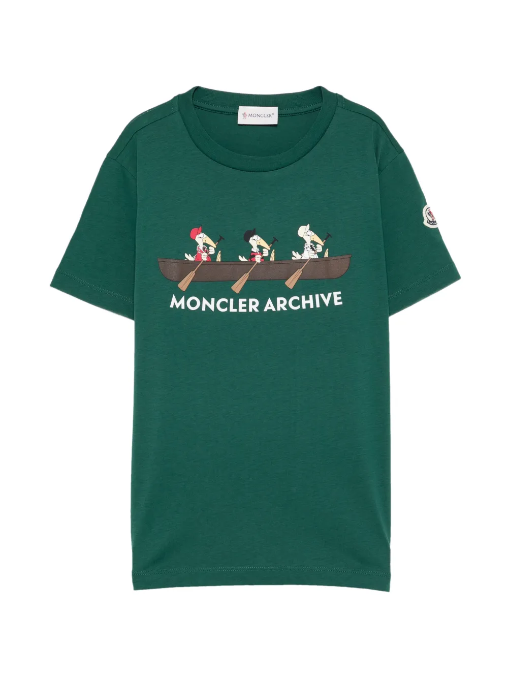 Moncler Enfant Grafisch T-shirt Groen