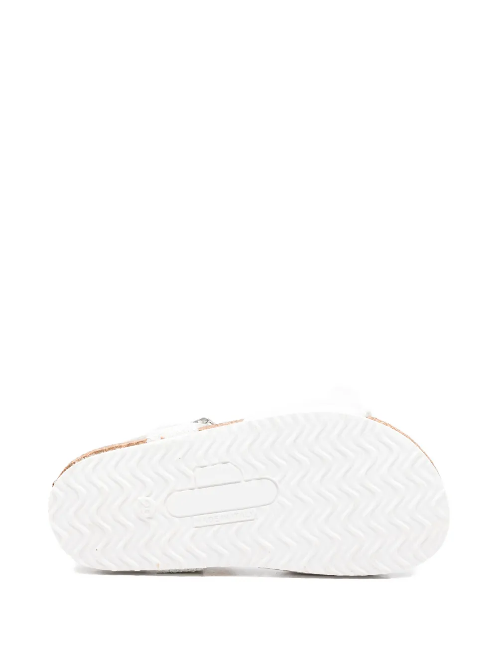 Monnalisa ruffled buckle sandals Wit