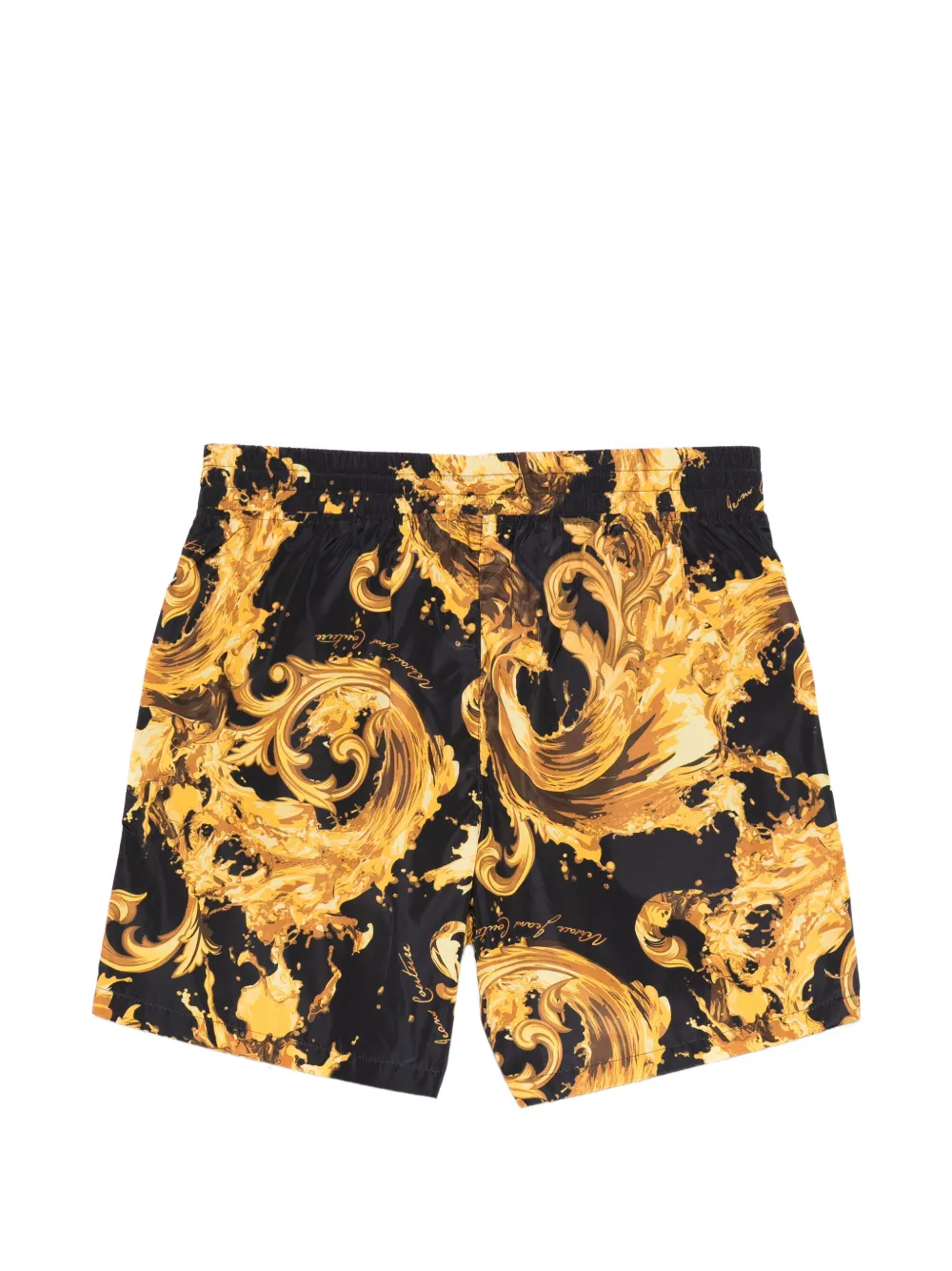 Versace Jeans Couture Zwembroek met barokprint Zwart