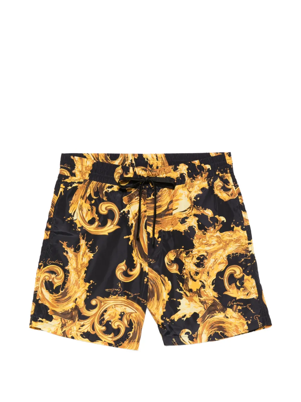 Versace Jeans Couture baroque swim shorts – Black