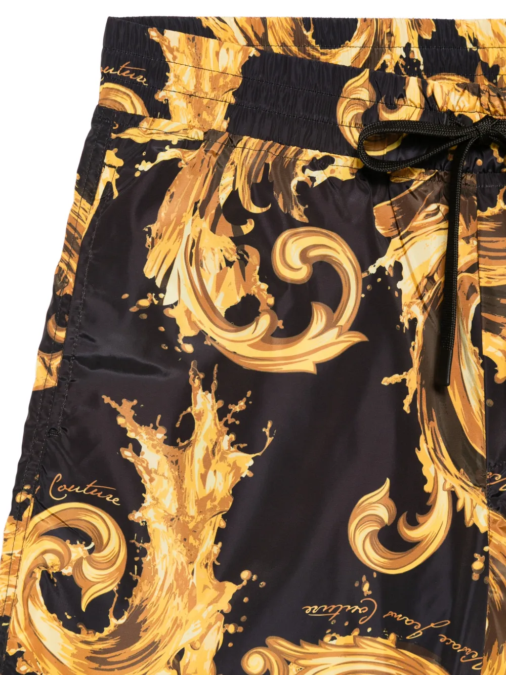 Versace Jeans Couture Zwembroek met barokprint Zwart