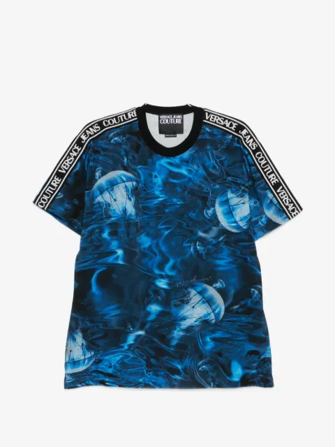 Versace Jeans Couture T-shirt med grafisk logobånd