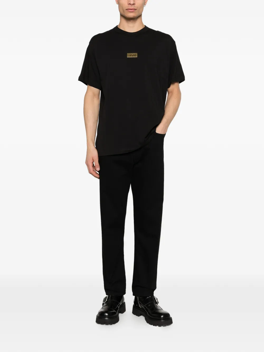 Versace Jeans Couture logo T-shirt - Nero
