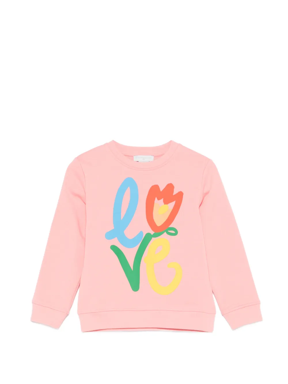 Stella McCartney Kids crew-neck sweatshirt - Rosa
