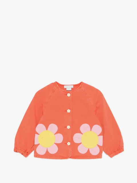 Stella McCartney Kids chamarra con motivo floral
