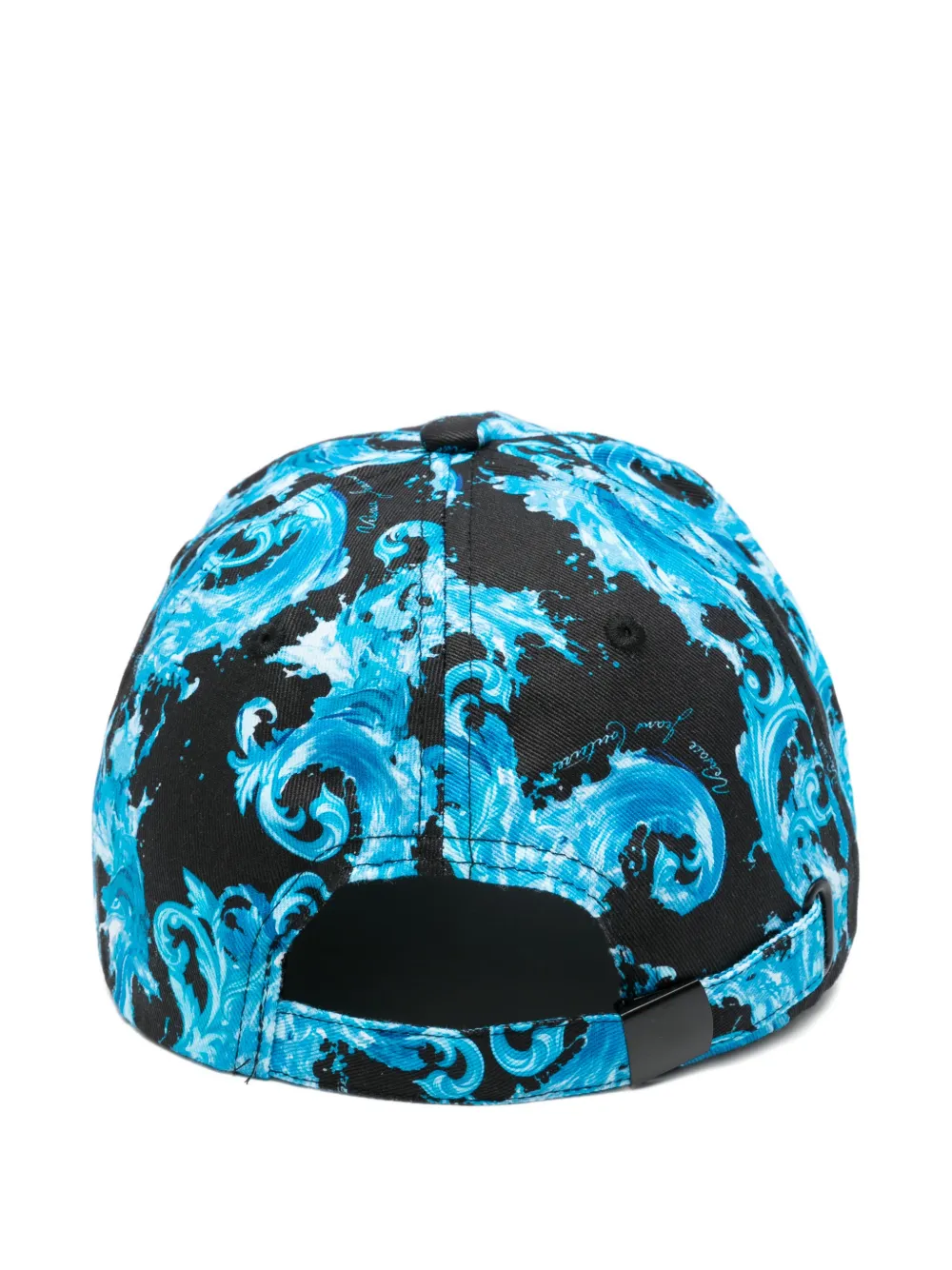  Versace Jeans Couture Printed Cap Hat - Black 