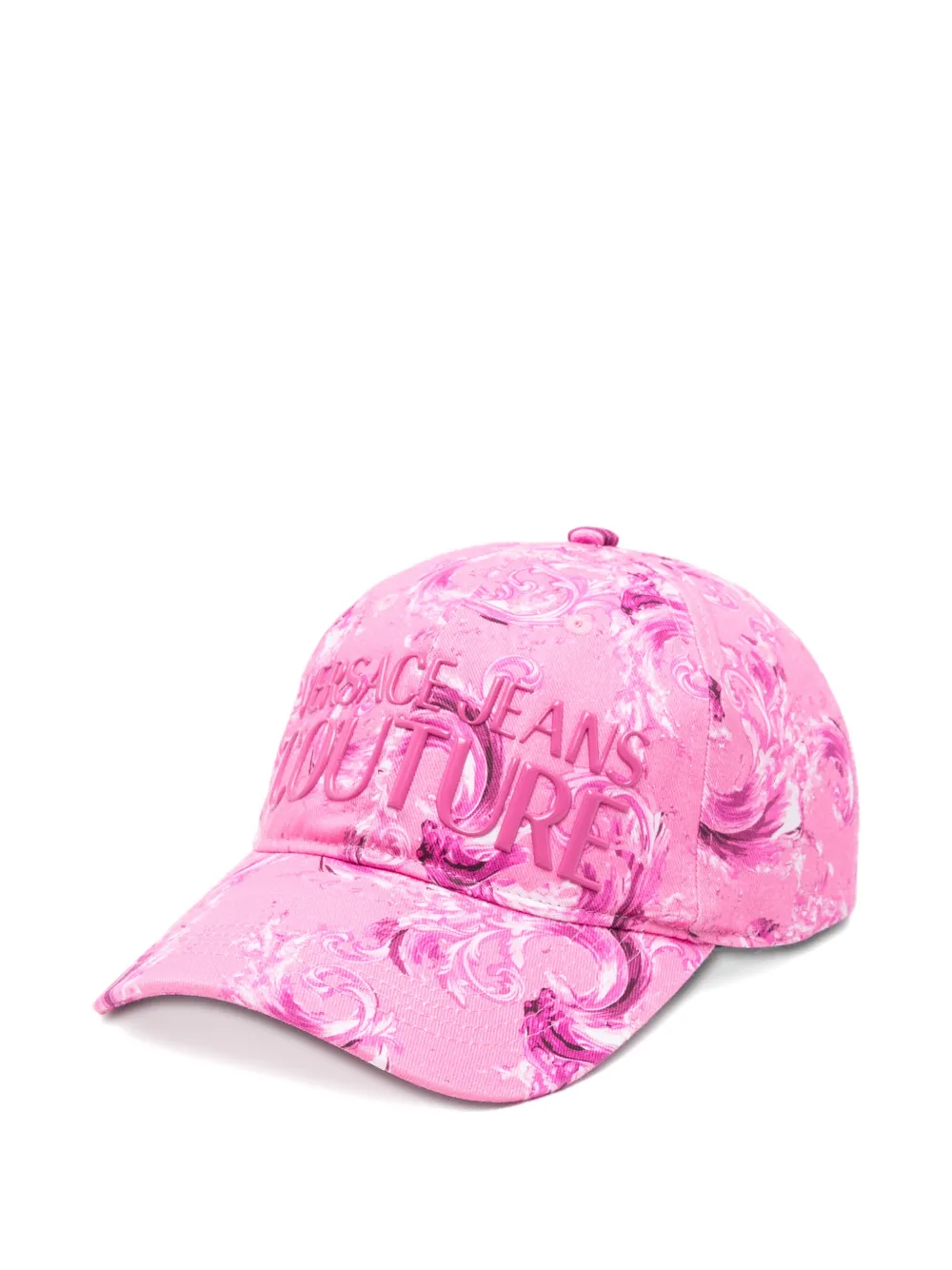 Versace Jeans Couture baroque-print cap hat - Rosa