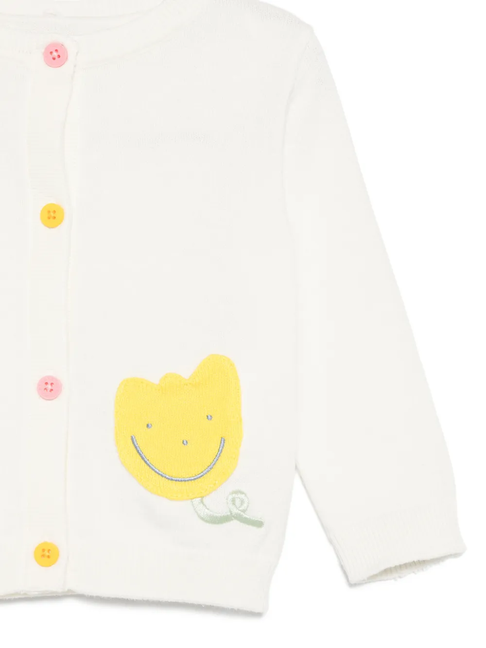 Stella McCartney Kids Katoenen vest met zak met patroon Beige