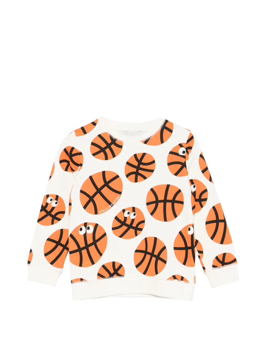 Stella McCartney Kids basketball-print sweatshirt - Toni neutri