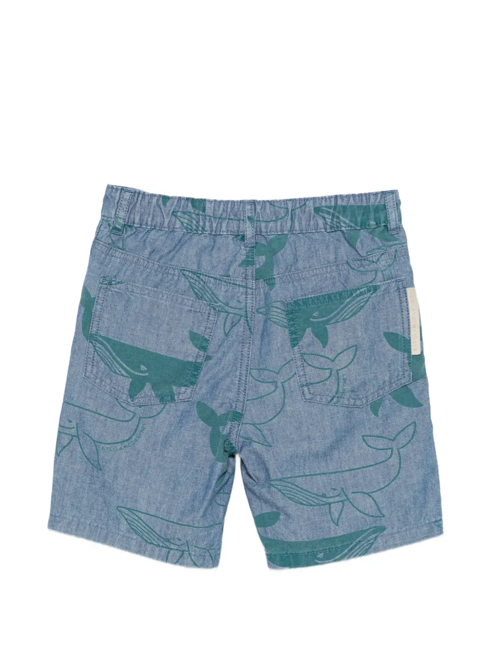 Stella McCartney Kids Shorts met print Blauw