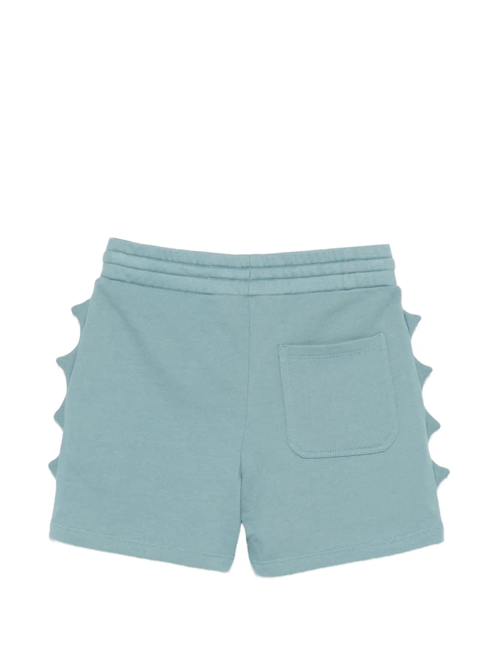 Stella McCartney Kids Jersey shorts met gewelfde afwerking Blauw