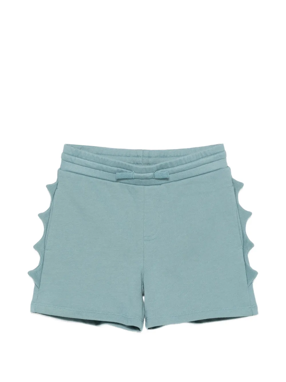 Stella McCartney Kids scallop-trim jersey shorts - Blu