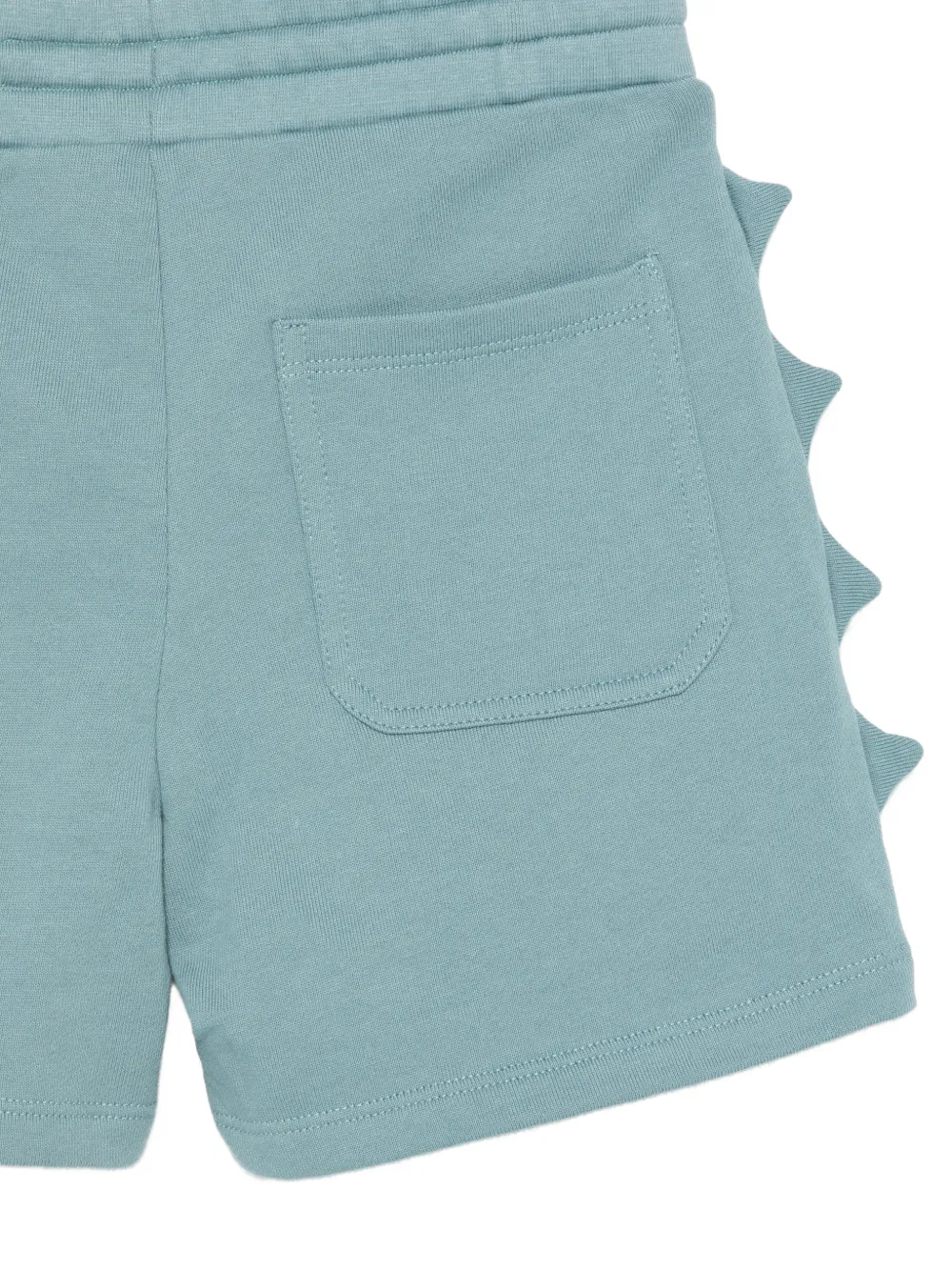 Stella McCartney Kids Jersey shorts met gewelfde afwerking Blauw