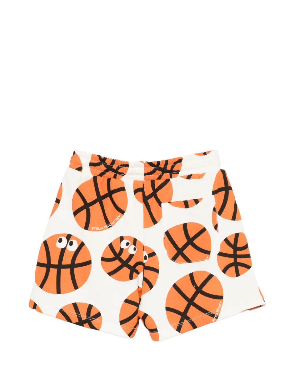 Stella McCartney Kids Shorts met basketbalprint Wit