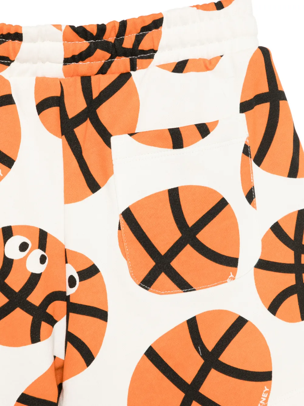 Stella McCartney Kids Shorts met basketbalprint Wit