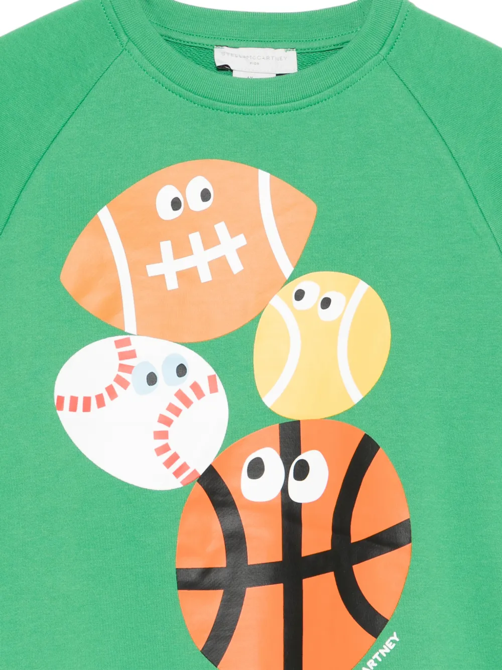 Stella Mccartney Kids Sports-graphic Sweatshirt - Green 