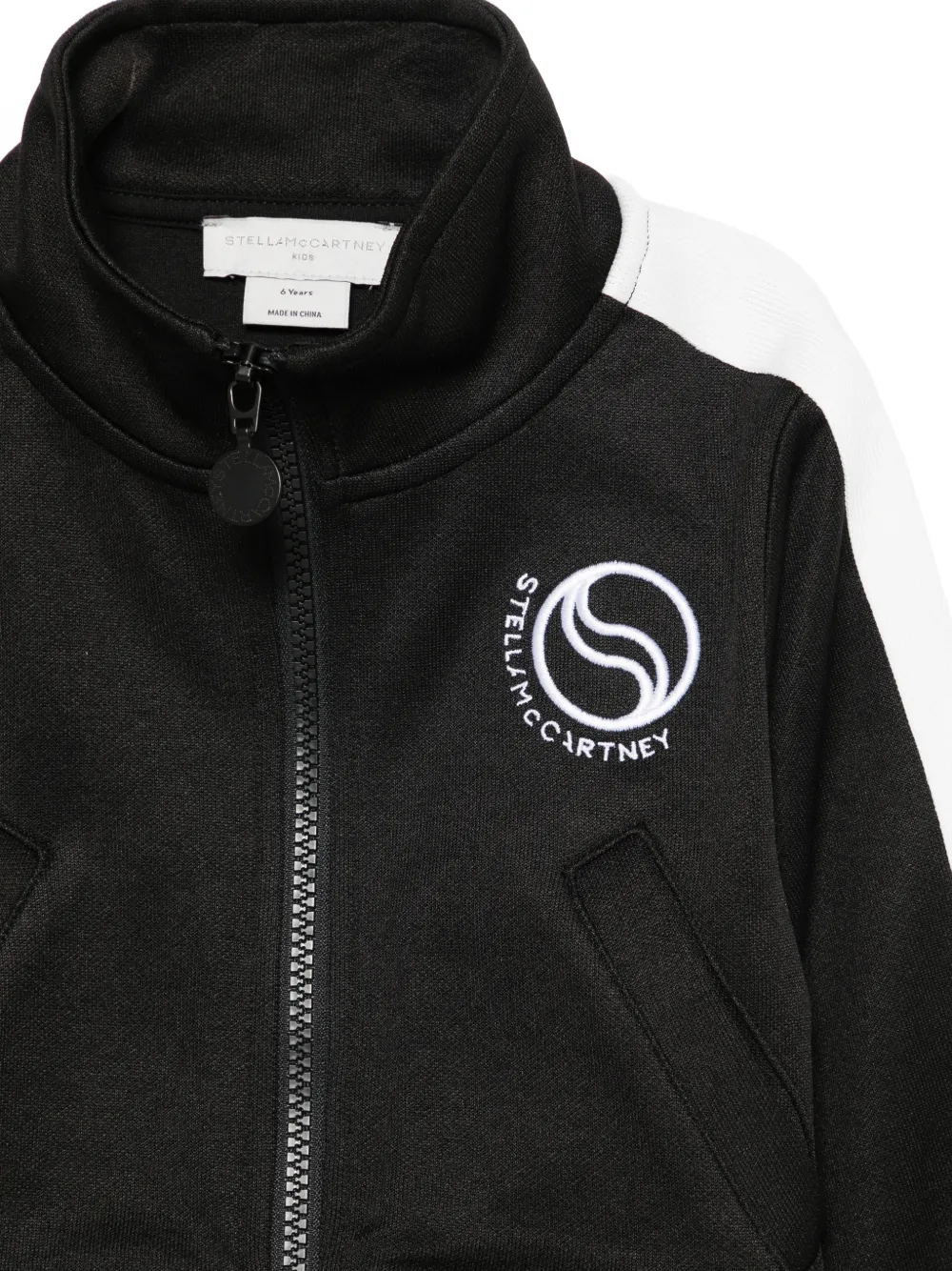 Stella McCartney Kids Trainingsjack met logodetail Zwart