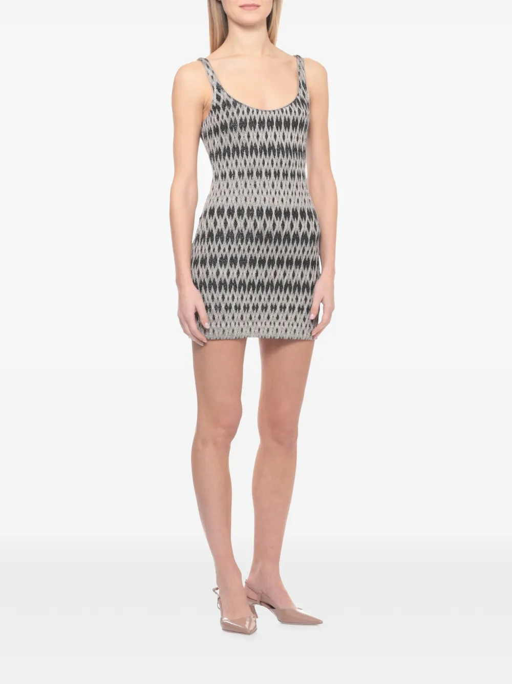 Geometric-Pattern Dress