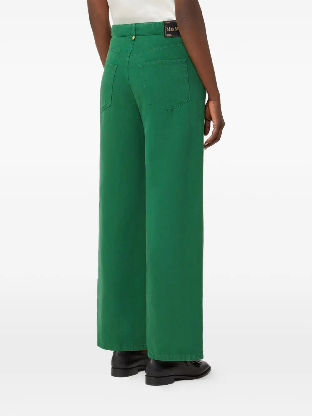  's Max Mara Pantalones Smmonorata Con Bolsillo - Verde 