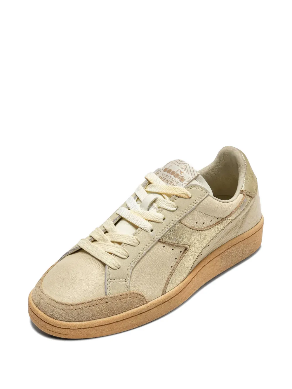 Diadora Prestige Aged Italia lace-up sneakers Beige