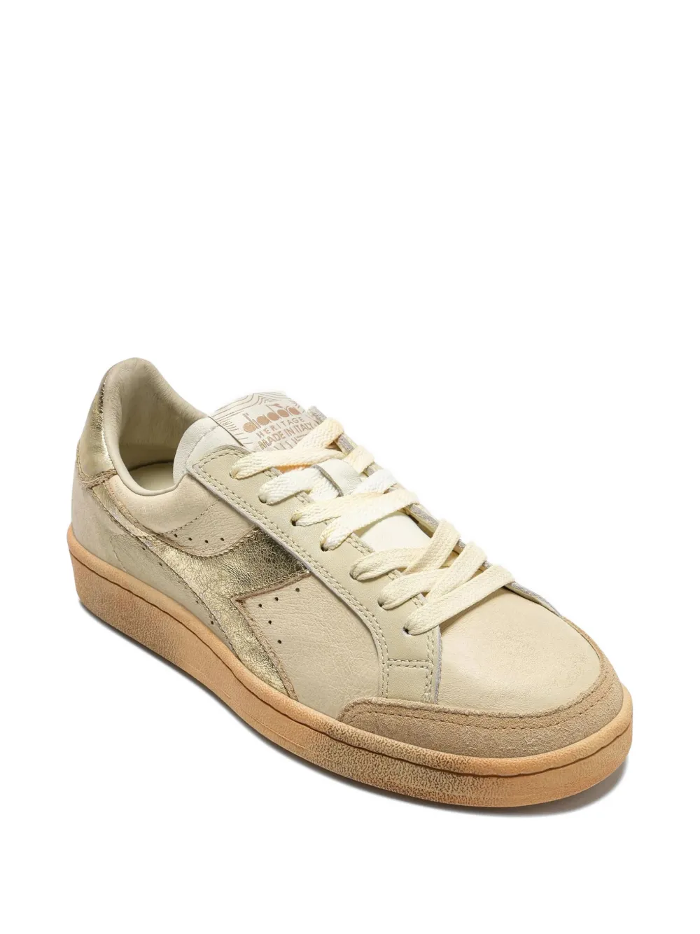 Diadora Prestige Aged Italia lace-up sneakers Beige