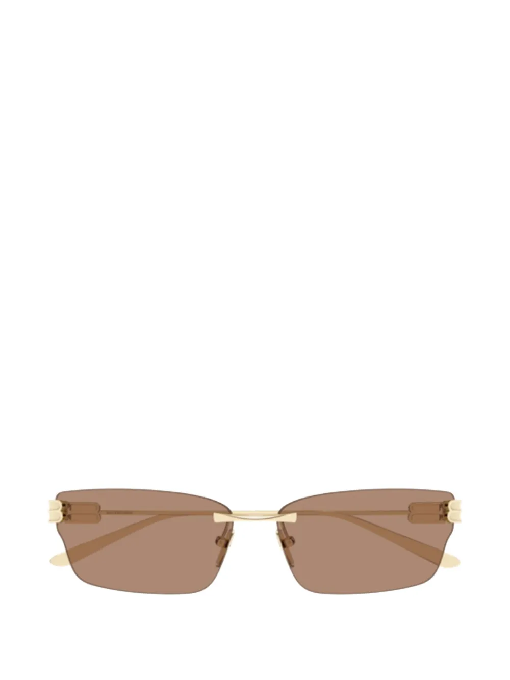 Balenciaga Rimless Sunglasses In Gold