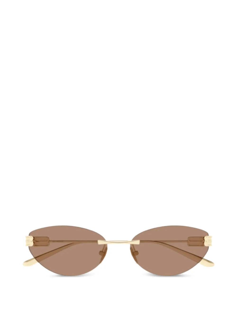 Balenciaga Eyewear oval-frame sunglasses - Oro