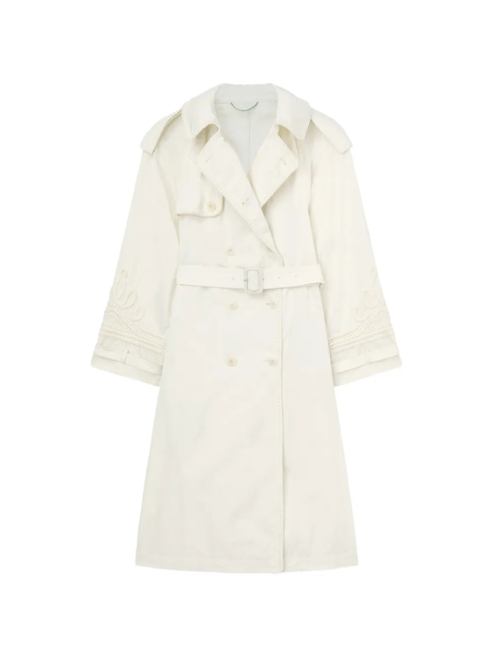 Ermanno Scervino embroidered trench coat - Toni neutri