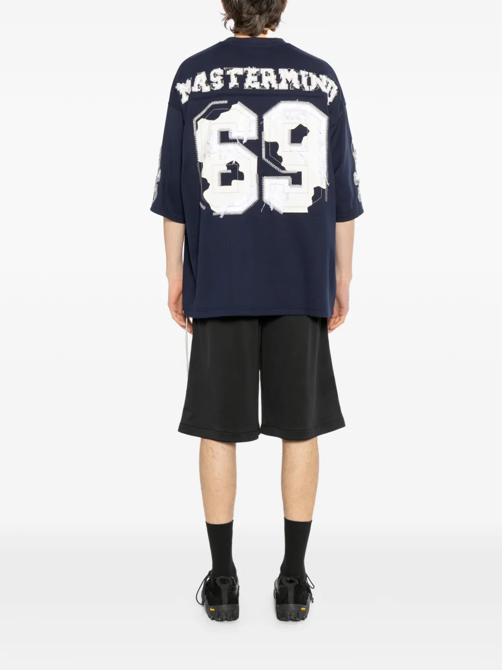 Mastermind Japan T-shirt met grafische print Blauw