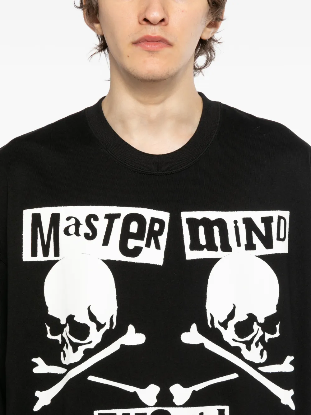 Mastermind World T-shirt met logoprint Zwart