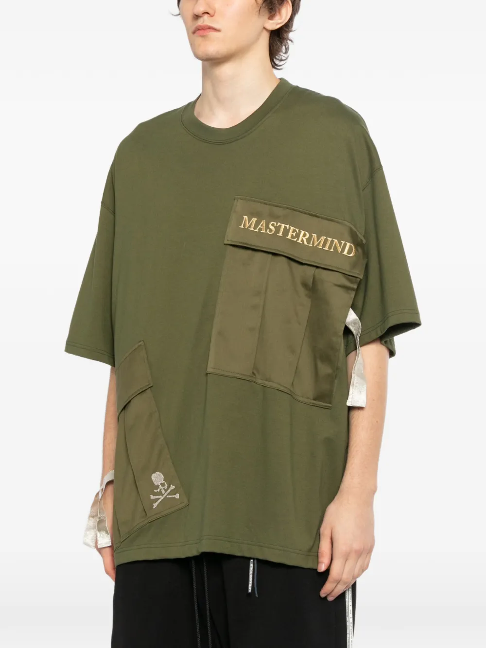 Mastermind World T-shirt met geborduurd logo Groen