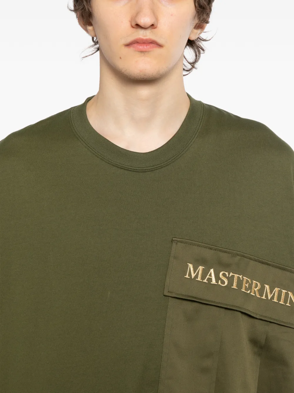 Mastermind World T-shirt met geborduurd logo Groen