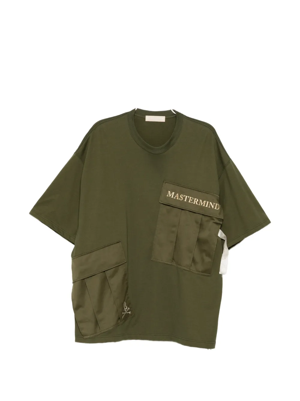 Mastermind World logo-embroidered T-shirt - Verde