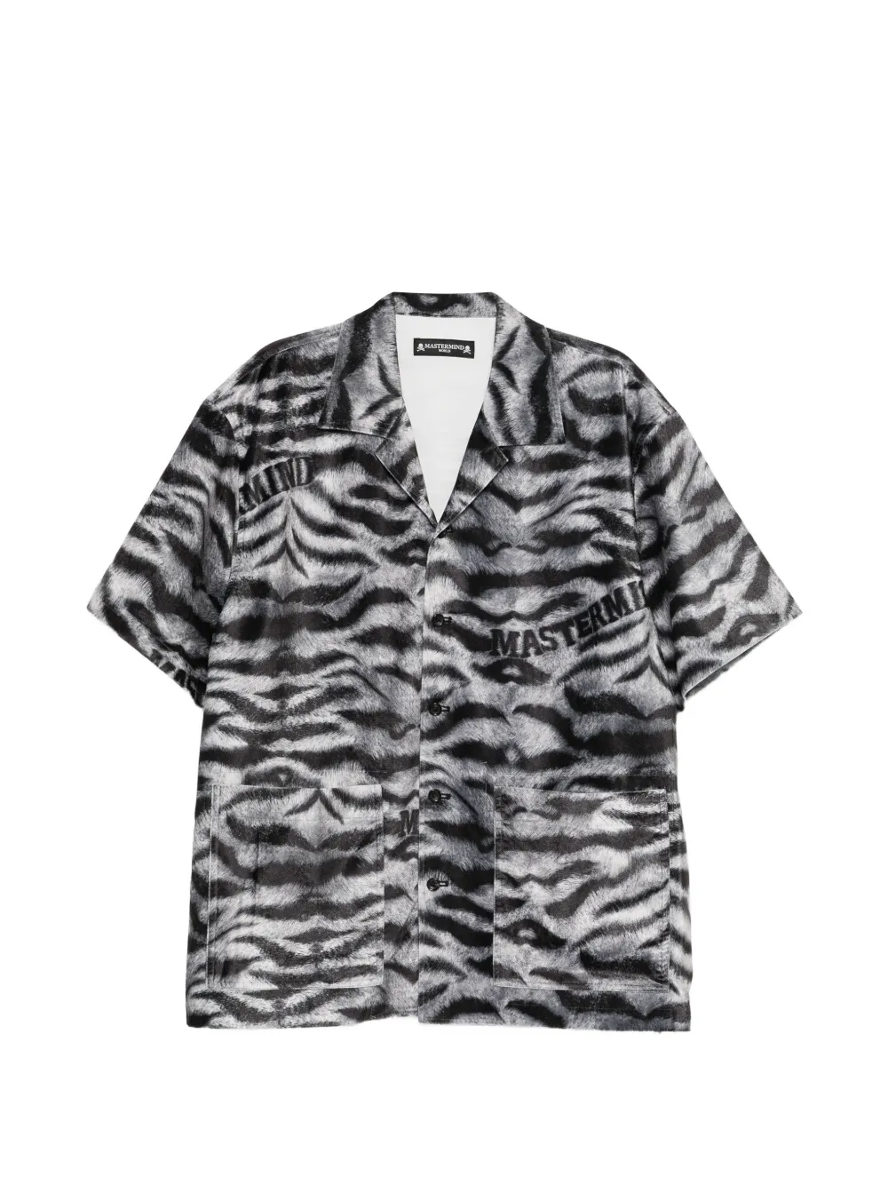Mastermind World tiger-print shirt - Grigio