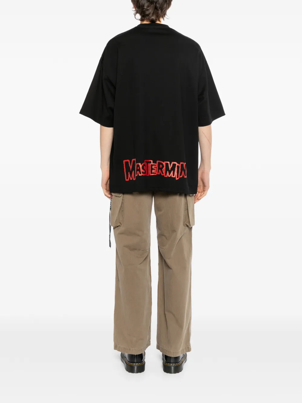Mastermind Japan T-shirt met doodskopprint Zwart