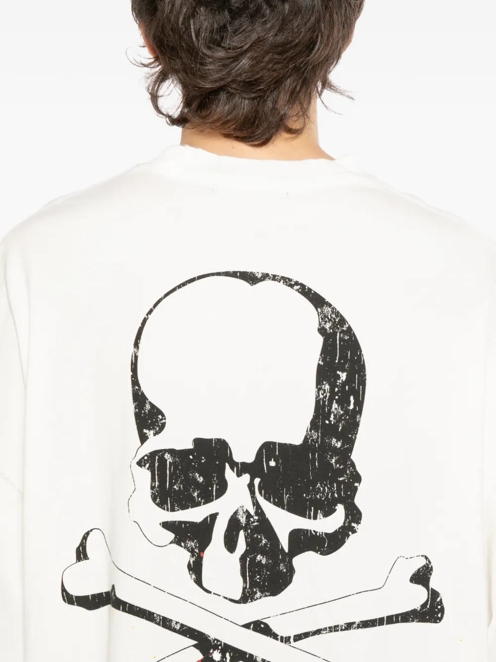 Mastermind World T-shirt met verfspatten Wit