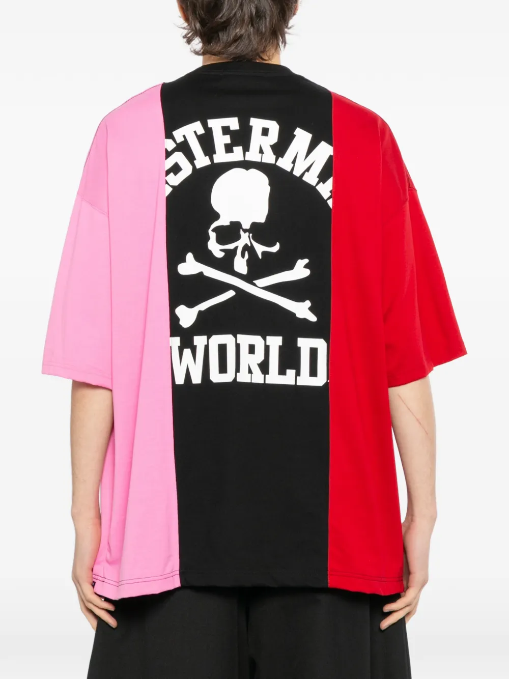 Mastermind World T-shirt met colourblocking Zwart