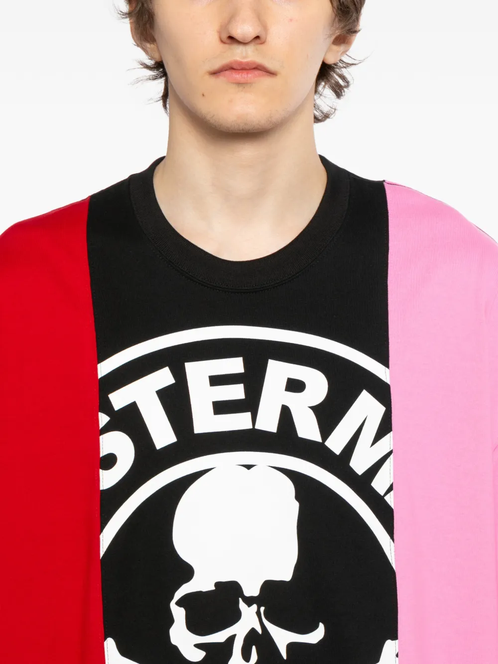 Mastermind World T-shirt met colourblocking Zwart
