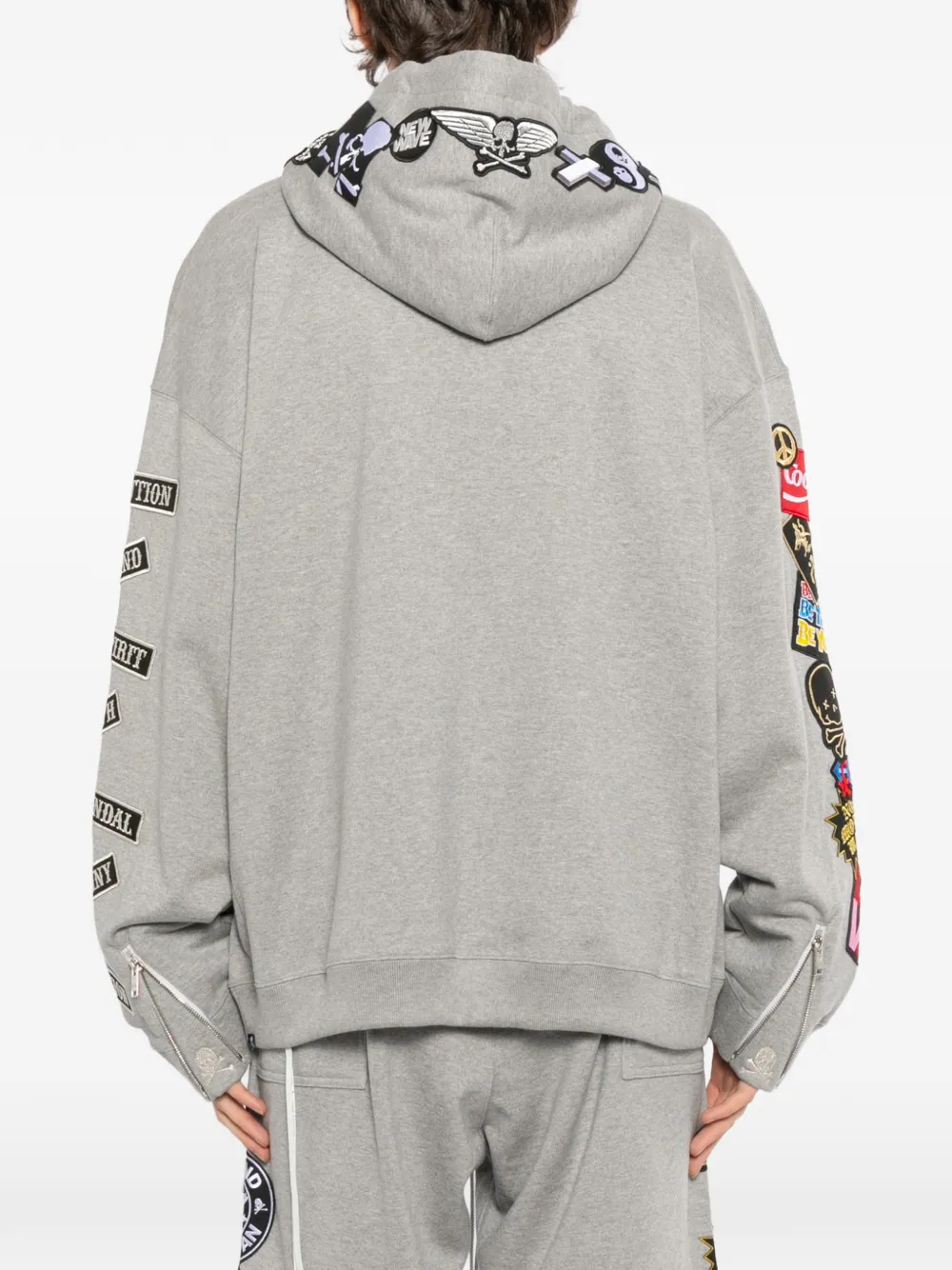 Mastermind Japan Hoodie met tekst Grijs
