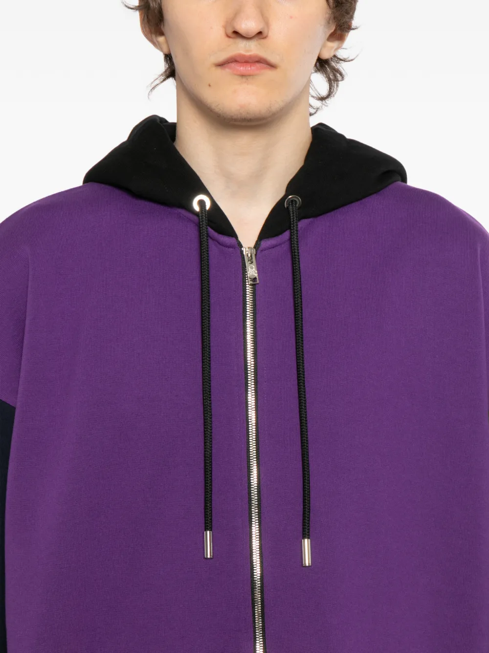Mastermind Japan Hoodie met colourblocking Paars