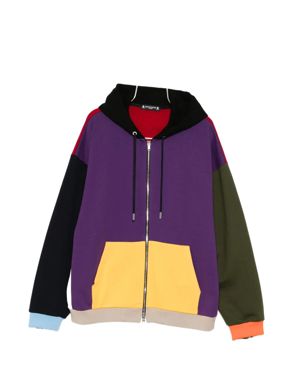 Mastermind Japan colour-block hoodie - Purple