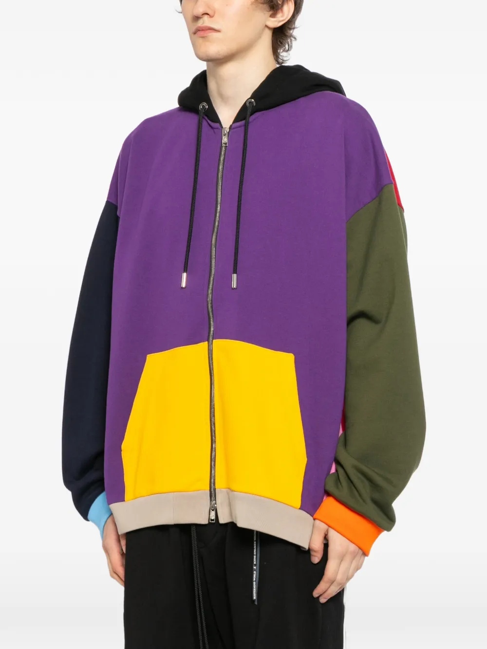 Mastermind Japan Hoodie met colourblocking Paars