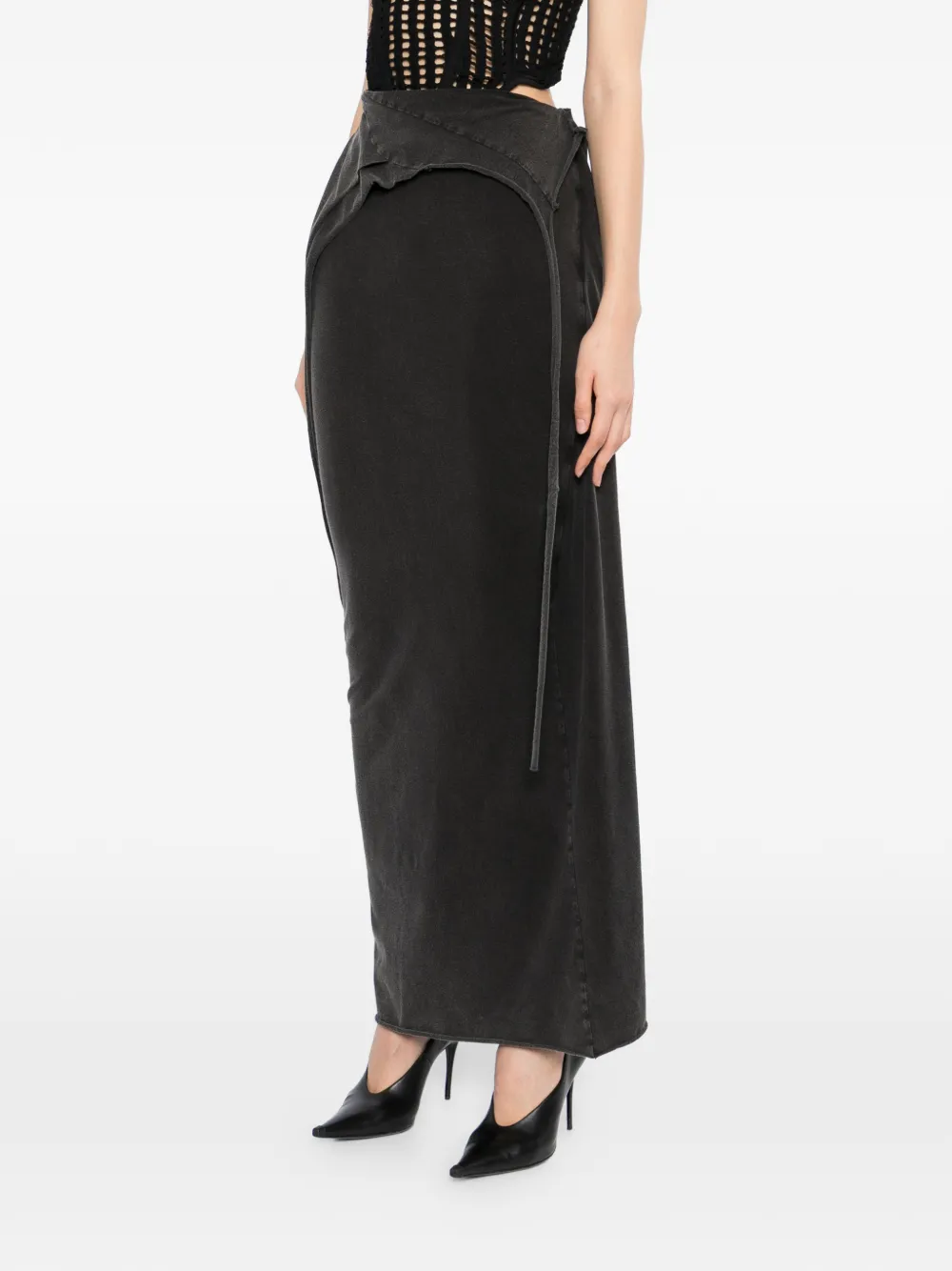  Ottolinger Slitted Maxi Skirt - Grey 