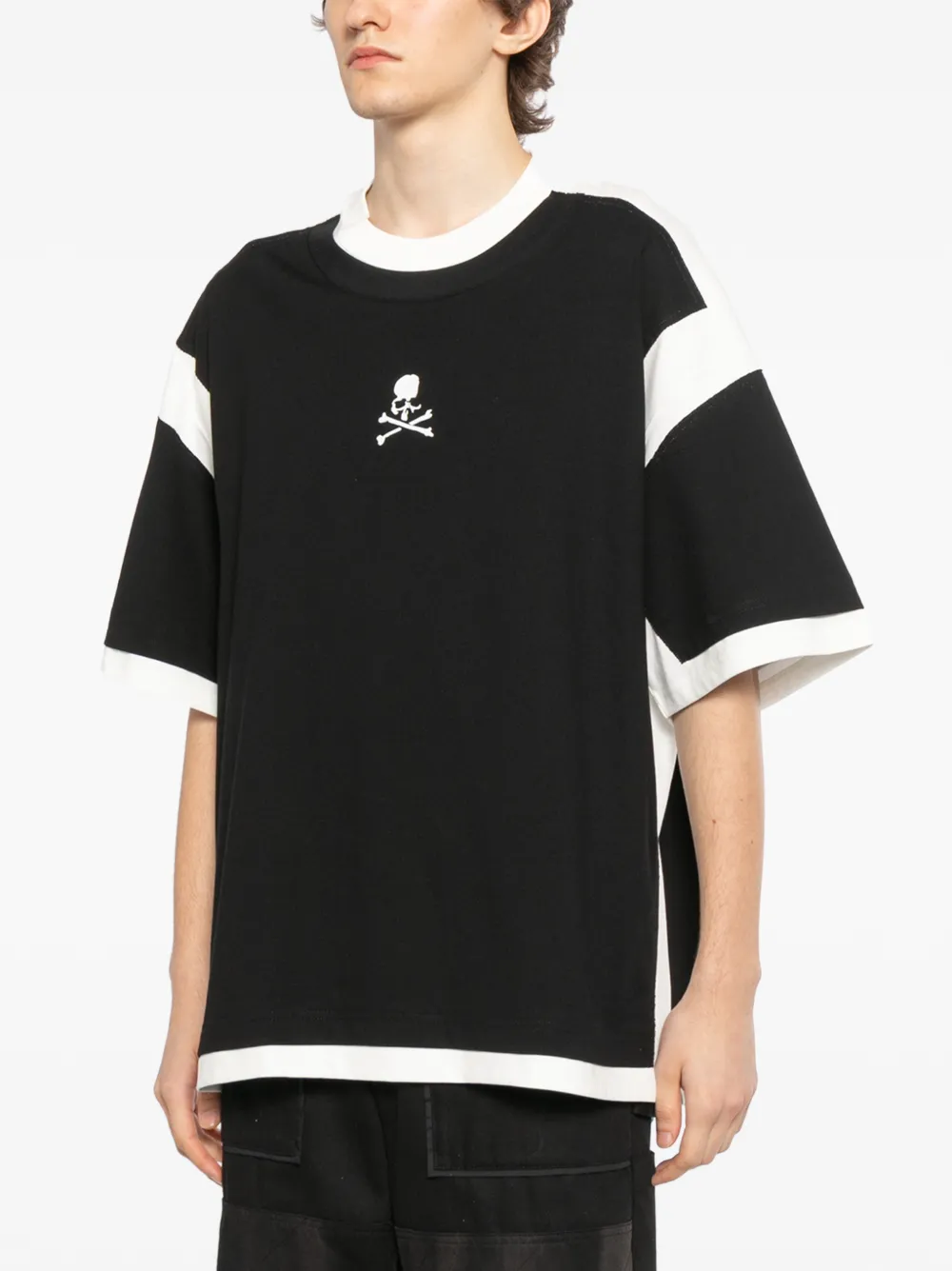 Mastermind World T-shirt met doodskop Zwart