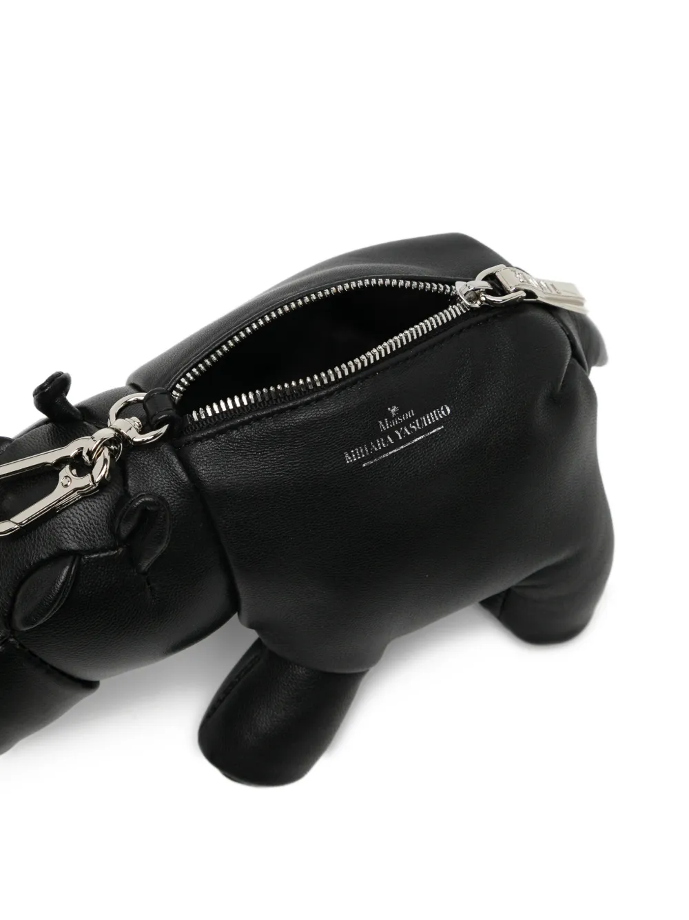 Maison MIHARA YASUHIRO Hippo schoudertas met hanger Zwart