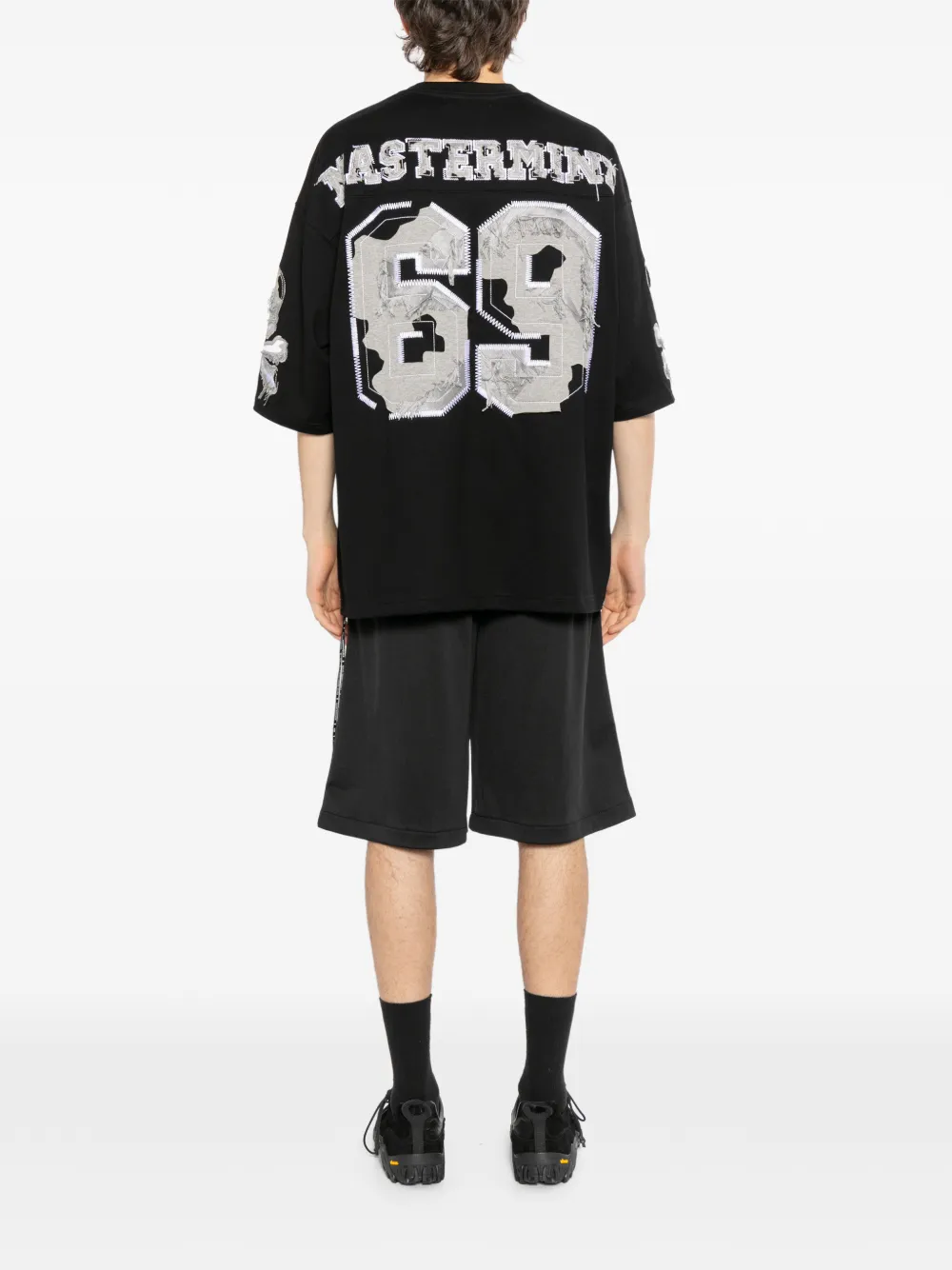 Mastermind Japan T-shirt met patroon Zwart