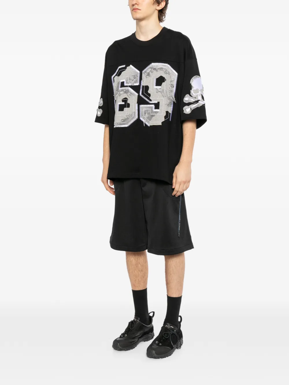 Mastermind Japan T-shirt met patroon Zwart