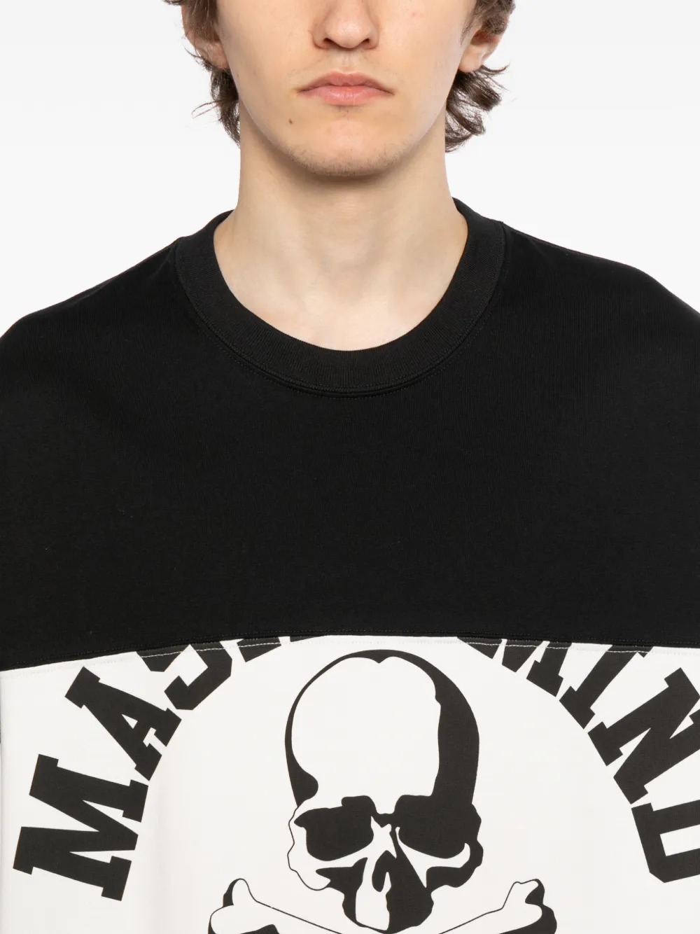 Mastermind World T-shirt met doodskopprint Zwart
