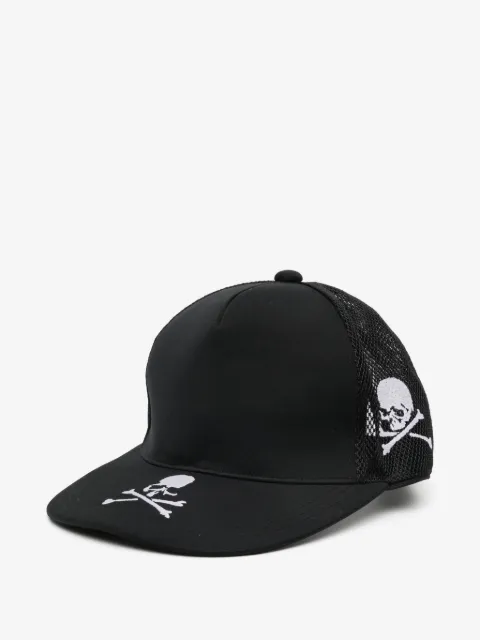Mastermind Japan gorra de malla con calavera bordada