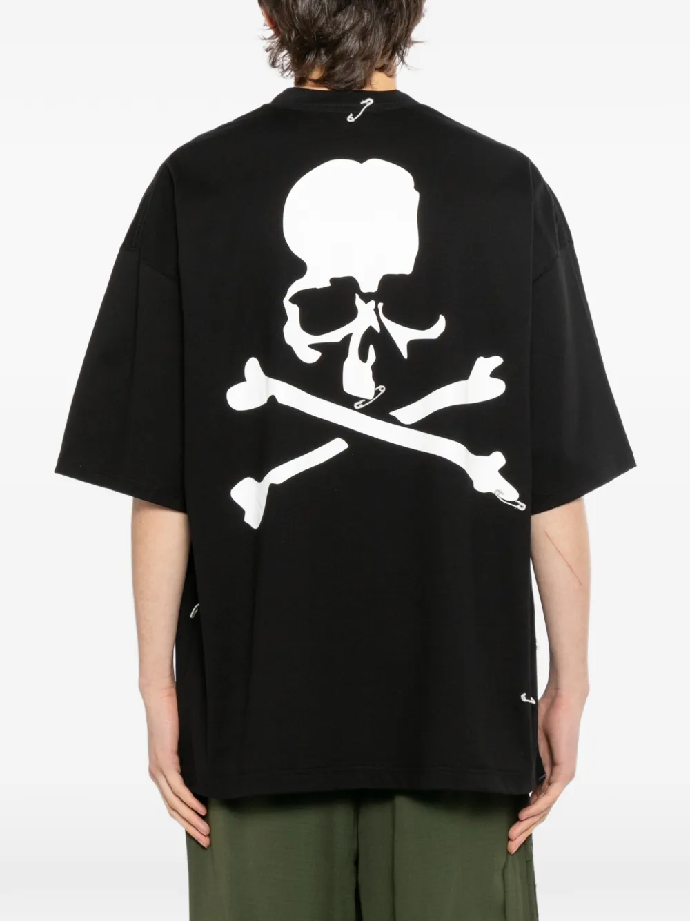 Mastermind Japan T-shirt met logoprint Zwart